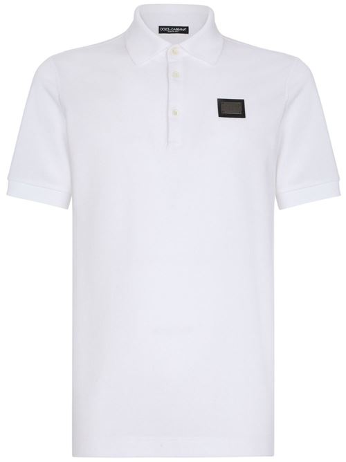 White polo shirt for men DOLCE&GABBANA | G8PL4TG7F2HW0800